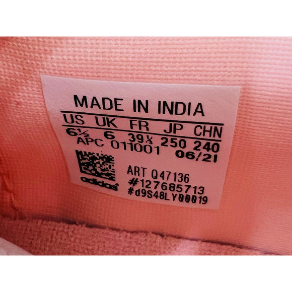 adidas Pink Sneakers Women’s ~8 (Youth 6.5) – Cute Casual Trainers – NEW - Picture 7 of 9